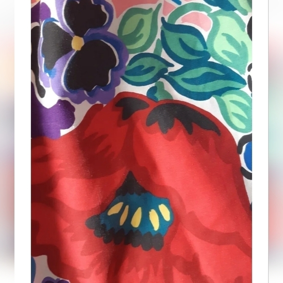 VTG MARTEX WEST POINT PEPPERELL no iron percale TWIN flat sheet FLORAL Garden - Picture 3 of 8